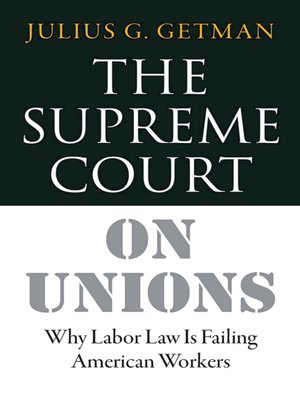 cover image of The Supreme Court on Unions